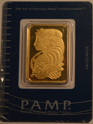 1 oz .999 Fine Gold Bar Swiss – First Class Coins