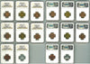 1876 Centennial Mule Tokens Complete 80 Piece Set Ex.Tanenbaum Collection.