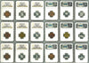 1876 Centennial Mule Tokens Complete 80 Piece Set Ex.Tanenbaum Collection.